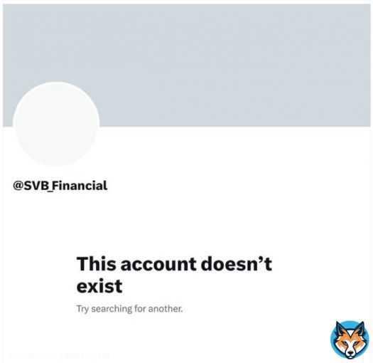 NEW シリコンバレー銀行（SVB）がツイッターアカウントを削除