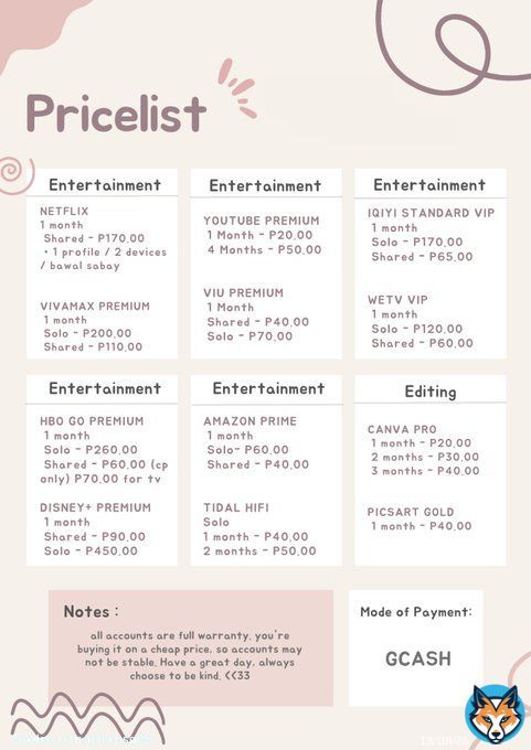 Premium account for sale ph ~  grammarly turnitin amazon prime video disney+ disney plus quizlet canva pro spotify  youtube yt viu iwant tfc kahoot prem picsart gold hbo go tidal hifi vivamax scribd nba league pass microsoft 365 shared solo