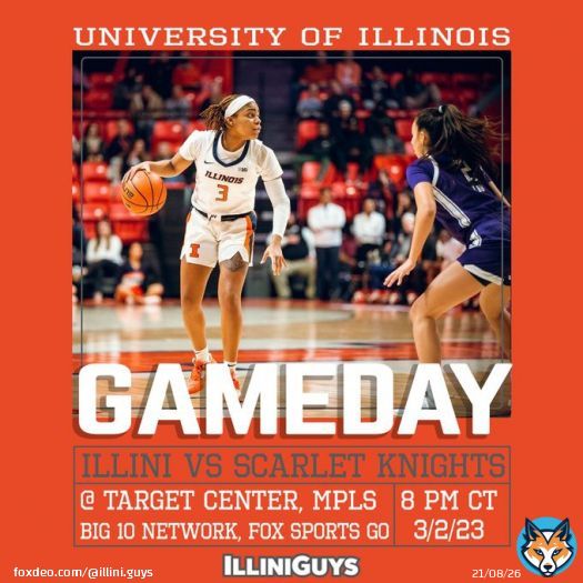 Coach Shauna Green leads the Fighting Illini women's basketball team against the Rutgers Scarlet Knights! Cheer on the IlliniGal Adalia McKenzie and our amazing women's team in the 2023 Big Ten Women&rsquo;s Basketball Tournament!  #illini #illiniwbbbb #B1GWBBall