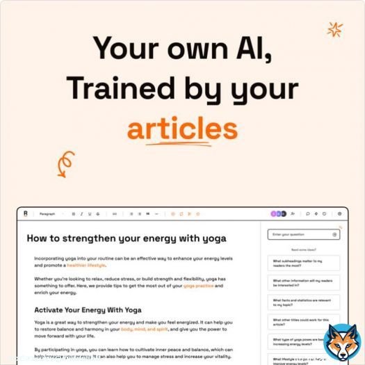 Using ChatGPT, Jasper or another AI tool to write articles?  I built an AI editor that trains itself on your published articles.  The result? An immediate upgrade over generic tools.  Oh, you can sign up for free too.