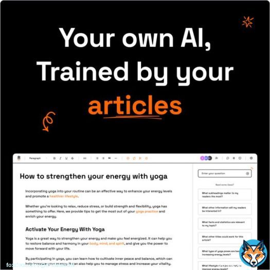 Stop using ChatGPT, Jasper or any generic AI to write articles.  I built an AI editor that trains itself on your published articles.  The result? An immediate upgrade over these generic tools.  Don't believe me? Try it for free...