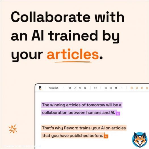 I am so bored of reading awful AI articles.  So I built Reword - A collaborative AI, that isn't here to replace you.  Instead, it learns from your published blog articles.  Every marketing team will have their own AI within 12 months.  You can start training yours right now