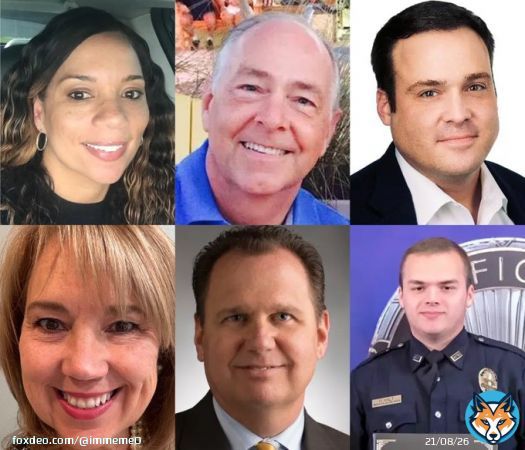 Remember the names of those killed today during the bank shooting in Louisville:  Juliana Farmer, 45 Thomas Elliott, 63 Joshua Barrick, 40 Deana Eckert, 57 James Tutt, 64  Officer Nick Wilt, 26, is in the ICU.