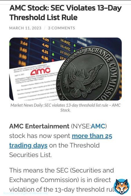 BREAKING NEWSThe US Stock market & ALL BANKS r complete criminal Ponzi SCHEME/SHAM top to bottom. All run by criminals who should be in prison! #AMC #GME #AMC500K #AMCNOTLEAVING #GMENOTLEAVING @GaryGensler RETWEET, BUY & HOLD! Shorts have NOTcovered/closed! #MOASS F U PAY US