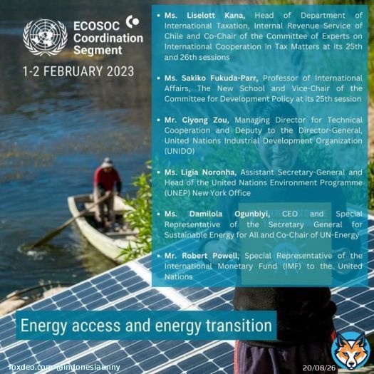 The @UNECOSOC Coordination Segment continues, focusing on energy. For full coverage    #globalgoals #inidiplomasi