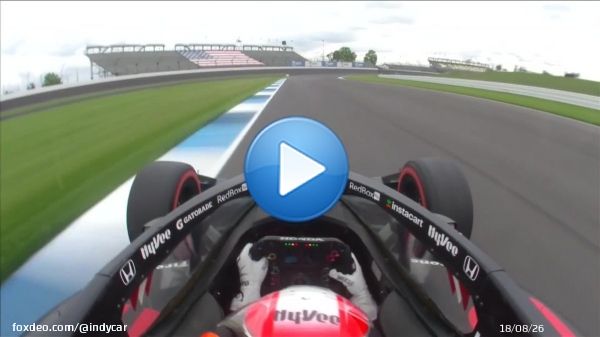 A moment he'll never forget.   Ride along with 1st time NTT P1 Award winner @lundgaardoff around the @IMS road course.   #INDYCAR // #INDYGP