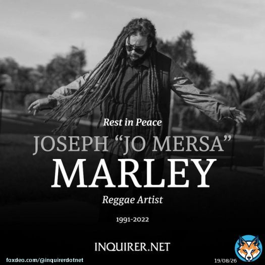REST IN PEACE   Musician Joseph &ldquo;Jo Mersa&rdquo; Marley, grandson of Bob Marley and a well-regarded reggae artist in his own right, has died at the age of 31.  READ:
