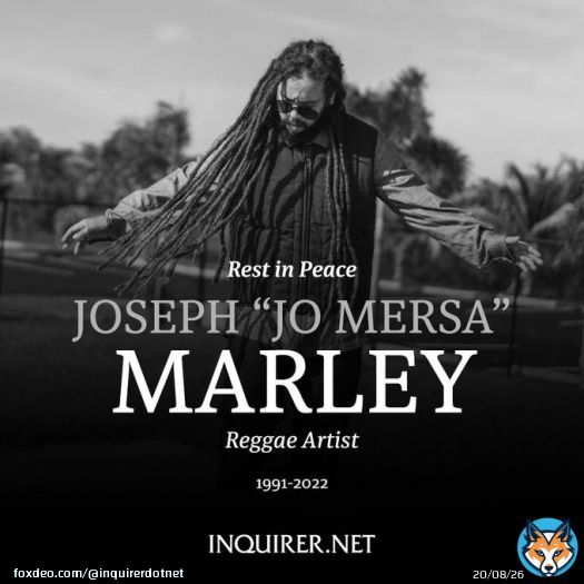REST IN PEACE   Musician Joseph &ldquo;Jo Mersa&rdquo; Marley, grandson of Bob Marley and a well-regarded reggae artist in his own right, has died at the age of 31.  READ: