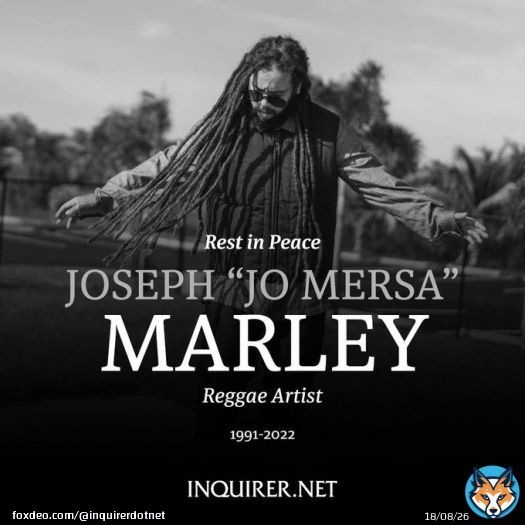 REST IN PEACE   Musician Joseph &ldquo;Jo Mersa&rdquo; Marley, grandson of Bob Marley and a well-regarded reggae artist in his own right, has died at the age of 31.  READ:
