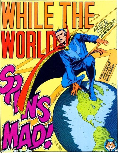 Barry Windsor-Smith draws Doctor Strange in &ldquo;While the World Spins Mad!&rdquo; #ComicArt from Marvel Premiere #3 (1972) #comics #Marvel #MarcelComics #comicartist