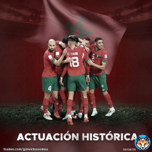 L&iacute;deres de grupo ante B&eacute;lgica y Croacia. Eliminaron a Espa&ntilde;a. Echaron a Portugal. Y compitieron con honor, dignidad y mucho f&uacute;tbol ante Francia. Toca ponerse de pie y aplaudir a Marruecos, por favor. La mejor selecci&oacute;n africana en toda la historia de los Mundiales. RESPETO TOTAL.