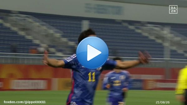 【#ゴール速報 】 #坂本一彩(19/岡山)が決勝点となる先制点 \u27a5U20 #アジアカップ 初得点  アシストはC大阪の最年少出場記録保持者の #北野颯太(18)*  54分：#サッカー日本代表 1-0 #ヨルダン代表   後半に得点する事が多い #U20日本代表   #JPNvJOR #AFCU20