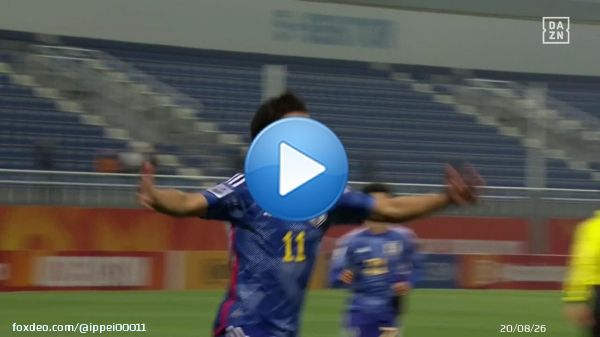 【#ゴール速報 】 #坂本一彩(19/岡山)が決勝点となる先制点 \u27a5U20 #アジアカップ 初得点  アシストはC大阪の最年少出場記録保持者の #北野颯太(18)*  54分：#サッカー日本代表 1-0 #ヨルダン代表   後半に得点する事が多い #U20日本代表   #JPNvJOR #AFCU20