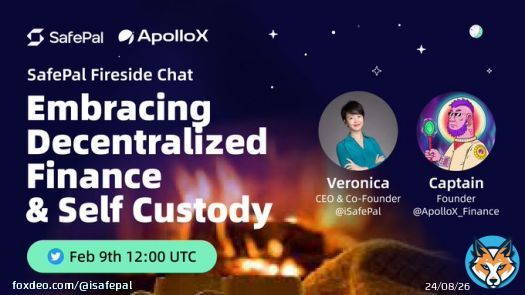 DeFi Fireside AMA #TwitterSpace with @ApolloX_Finance  Comment below with your questions for Feb 9th 12:00 UTC  $100 in APX up for grabs  - $10 each for 5 lucky users who RT & like - $10 each for 5 users selected for Live Q&A  Set a reminder: