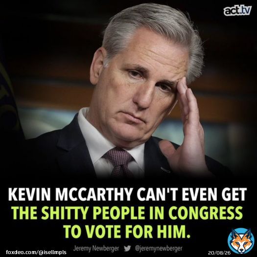 Exhibit A: The Republicans aren&rsquo;t equipped to lead. This debacle with the Speaker vote is not only embarrassing, it demonstrates how ill prepared these people are to lead.   It&rsquo;s looking like Kevin McCarthy moved into the Speaker&rsquo;s office a bit too soon.   #FreshResists