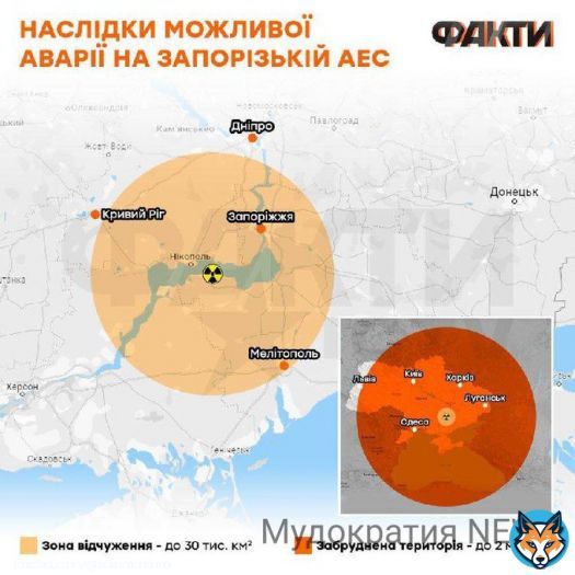Зеленский: 'Россия готовит теракт на Запорожской атомной станции с выбросом радиации, они все подготовили для этого.'