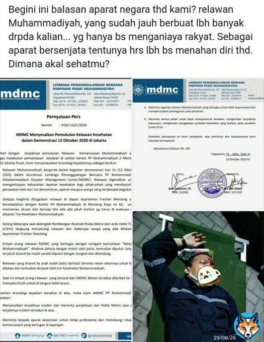 Astaghfirullah..   Sorry, we must report your institution 'DivHumas_Polri' To @UN  Cause it prohiboted and break the rules  #GagalkanOmnibusLaw #JegalSampaiGagal #JEGALSAMPAIBATAL #tolakruuciptakerja #MosiTidakPercaya #TolakOmnibusLaw #tolakruuciptakakerja #DPRRIKhianatiRakyat