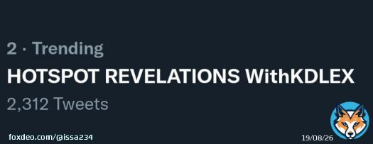 Number two na  HOTSPOT REVELATIONS WithKDLEX