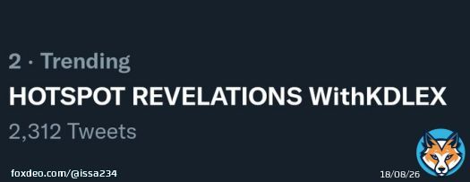Number two na  HOTSPOT REVELATIONS WithKDLEX