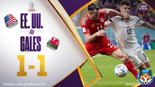 Click the video to watch   USA 1 - 1 Wales  on Monday 21 November 2022    Goals: 36' Timothy Weah (U), 82' Gareth Bale (W)(pen)      @USMNT @Cymru