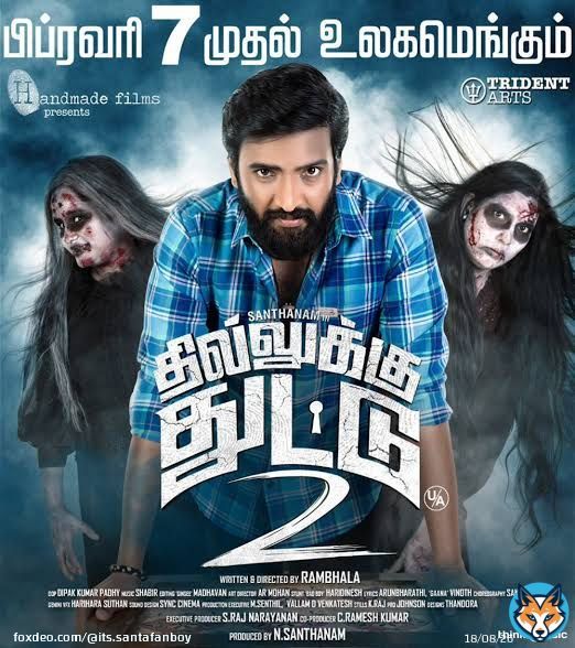 On This Day 3 Years Before DhillukkuDhuttu2 Got World Wide Released Onscreen One Of Santa's Blockbuster Hit  @iamsanthanam @BhalaRb  @ShabirMusic @iamSandy_Off  Waiting For Next Update   #3YearsOfDD2 #DhillukuDhuddu2 @handmade_film @tridentartsoffl