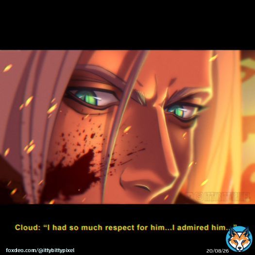 &ldquo;I had so much respect for him&hellip; I admired him&hellip;&rdquo;  #FinalFantasy #FinalFantasyVII #FFVII #FF7 #Sephiroth #fanart #FinalFantasy7 #FF7R_3rdanniversary #FF7R #FFVIIR
