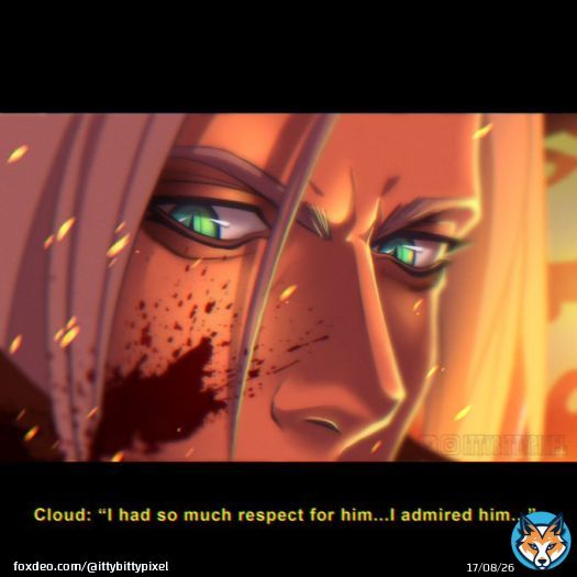 &ldquo;I had so much respect for him&hellip; I admired him&hellip;&rdquo;  #FinalFantasy #FinalFantasyVII #FFVII #FF7 #Sephiroth #fanart #FinalFantasy7 #FF7R_3rdanniversary #FF7R #FFVIIR