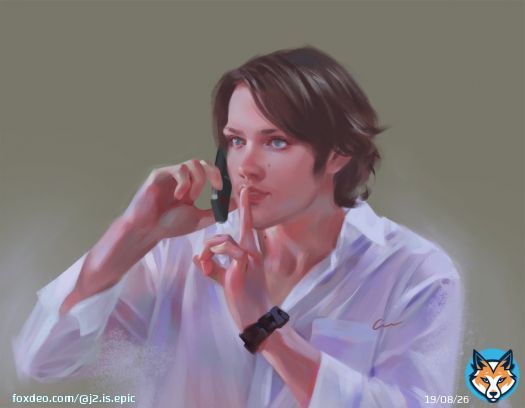 Fabric study. #jaredpadalecki from #newyorkminute  . #fanart