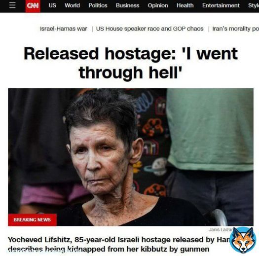 ZIONIST PROPAGANDA EXPOSED   What the Israeli HOSTAGE said: 'When we arrived in Gaza, they first told us they believed in the Quran & would NOT harm us, they fed us well, were kind, a doctor visited us regularly, everything was provided for us.  VS   What CNN said: