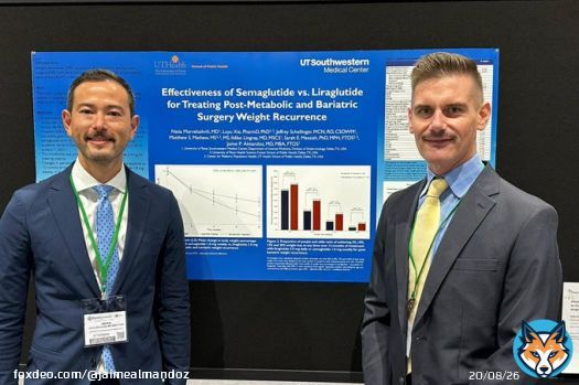 Postbariatric weight recurrence is common! Visit our poster to find out if #semaglutide or #liraglutide was more effective after #bariatric surgery. #Obesity is a chronic disease and we need to treat it! #OW2022 @ObesitySociety @sarahmessiah @obsmchaat @ASMBS @UTSWNews