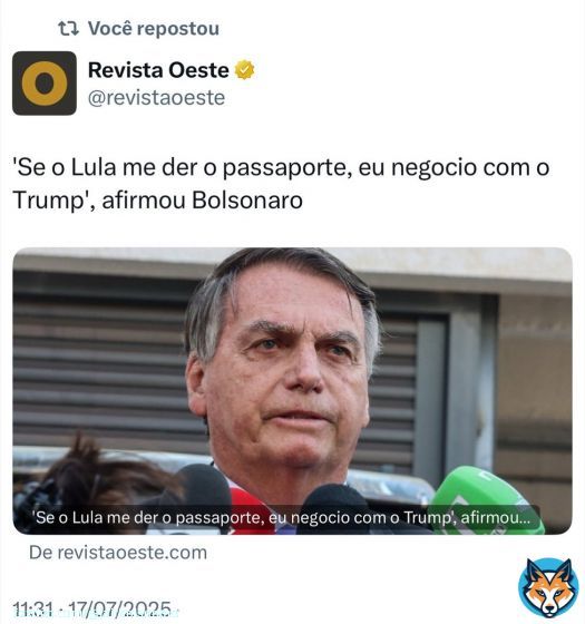- Jair Bolsonaro teve seu passaporte apreendido pela Polícia Federal em uma operação de busca e apreensão absolutamente arbitrária, supostamente motivada por uma investigação sobre seu cartão de vacinação. - Mesmo sem crime, sem condenação e sem ameaça concreta à ordem pública,Show more