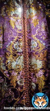 Brocade close up.  - Oudayas Museum, Rabat
