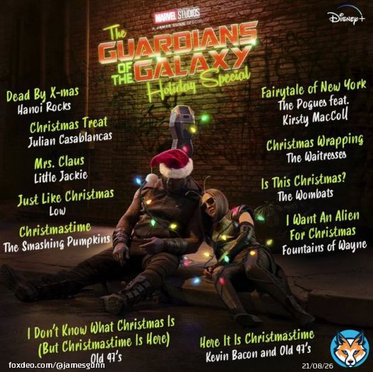 The Guardians of the Galaxy Holiday Special SOUNDTRACK should be up tomorrow, including the original song &ldquo;I Don&rsquo;t Know What Christmas Is (But Christmastime Is Here)&rdquo; & the original recording &ldquo;Here It Is Christmastime&rdquo; by the @Old97s & @kevinbacon. #GotGHolidaySpecial