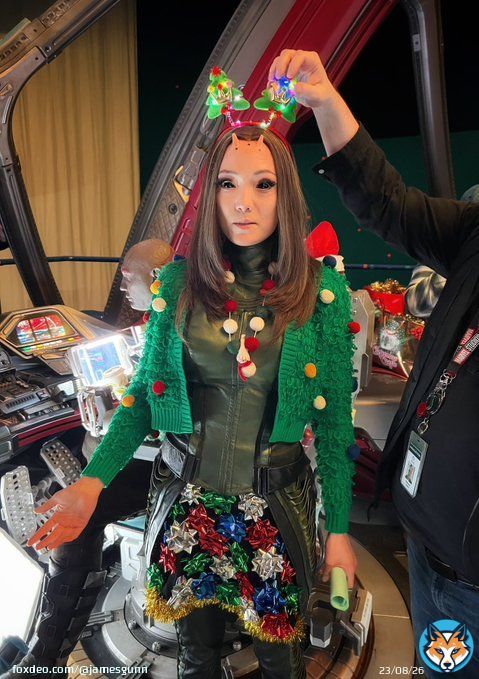 Thanks to the early reviews loving the #GuardiansoftheGalaxyHolidaySpecial. I&rsquo;m especially grateful for all the raves about @PomKlementieff&rsquo;s performance as Mantis. This is Mantis&rsquo; true debut as her full-fledged self in the MCU, outof the background & out of the shadow of Ego.