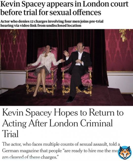 Bill Clinton and Ghislaine Maxwell's bff Kevin Spacey is facing four male accusers and 12 charges in his upcoming trial in the UK. Instead of showing concern for the victims, all Spacey and his handlers are concerned w/is Spacey getting new acting giigs and making more Cha-Ching.
