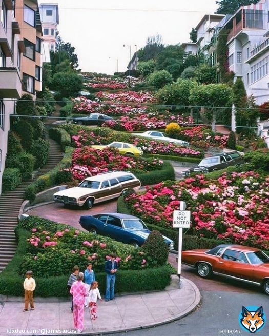 Life in the 1970s   1. San Francisco's Lombard Street, 1975