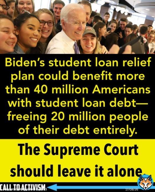 #studentloanforgiveness  Would help MILLIONS fix their credit scores which republicans hate   They want to keep worker drones in debt & easily controlled  Why did Tom Brady(already mega rich) get almost a million in PPP & Matt Gaetz get over 400k when he didn't have a business?