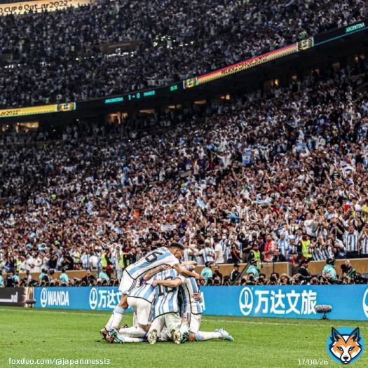 ここ1年でアルゼンチン代表が決勝で勝った相手  コパアメリカ2021 &rarr;ブラジル(南米チャンピオン)に勝利  フィナリッシマ2022 &rarr;イタリア(欧州チャンピオン)に勝利  ワールドカップ2022 &rarr;フランス(世界チャンピオン)に勝利