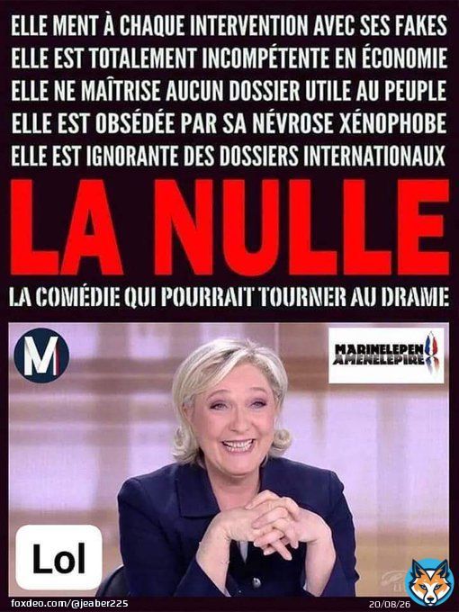 Soit vous &ecirc;tes sourde soit vous &ecirc;tes b&ecirc;te ou les deux