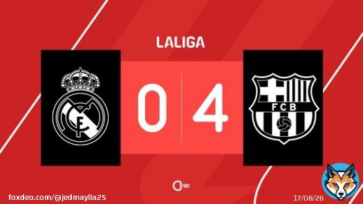 8 pou nou ba yoQuoteActu Foot@ActuFoot_&middot;23m BUUUUUUUUUUUUTT DE RAPHINHA !!! L'HUMILIATION !!!   REAL MADRID  0-4  FC BARCELONE