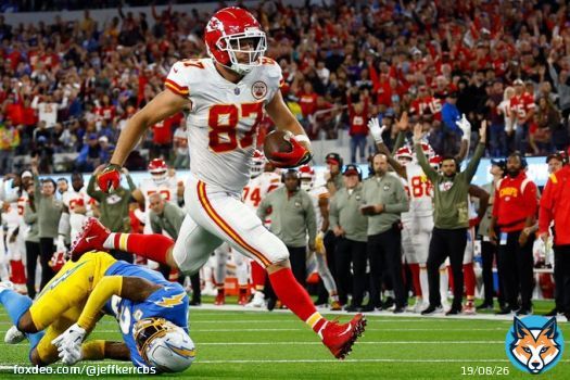 Travis Kelce   - Passed Rob Gronkowski for most 100-yard receiving games by TE in #NFL history (33) - Most 1,000-yard seasons by TE ever (6) - Has as many 10 TD seasons as Tony Gonzalez (3)  Witnessing greatness.   #Chiefs #ChiefsKingdom