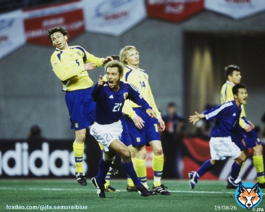 【#????????????????????????????????????】2002.3.21 #キリンチャレンジカップ 2002 大阪・長居スタジアム   #サッカー日本代表 1-0 ウクライナ代表 24&rsquo; #戸田和幸   結果詳細は    #jfa #daihyo #SAMURAIBLUE  #キリチャレの日