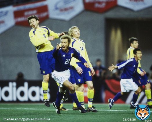【#????????????????????????????????????】2002.3.21 #キリンチャレンジカップ 2002 大阪・長居スタジアム   #サッカー日本代表 1-0 ウクライナ代表 24&rsquo; #戸田和幸   結果詳細は    #jfa #daihyo #SAMURAIBLUE  #キリチャレの日