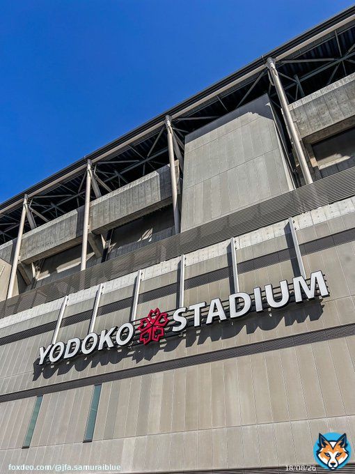 本日の舞台「#ヨドコウ桜スタジアム」はただいま快晴  16:20 開場予定となっております！  #キリンチャレンジカップ 2023 19:20KO コロンビア #日本テレビ 系で生中継 #TVer で生配信   #夢への勇気を #jfa #daihyo #SAMURAIBLUE #サッカー日本代表