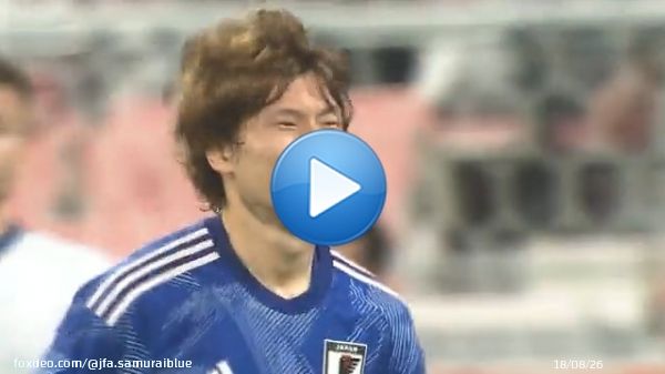 #キリンチャレンジカップ 2023   #サッカー日本代表 vs エルサルバドル  右サイドに開いた #相馬勇紀 からのクロスを、頭で合わせたのは #古橋亨梧   #フジテレビ 系列で生放送中 #TVer でライブ配信中   #夢への勇気を  #jfa #daihyo #サッカー日本代表
