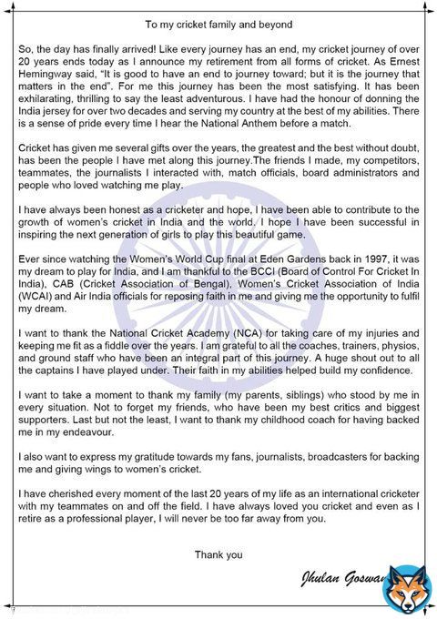 Thank you everyone!  @BCCI @BCCIWomen