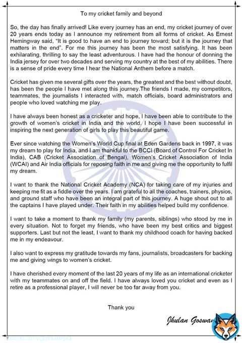 Thank you everyone!  @BCCI @BCCIWomen
