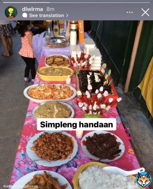 \ud83d\udcf8 | dlwlrma via Instagram Stories  &ldquo;Simpleng handaan&rdquo;  JIEUN YOU'RE 30 NOW #30SpringsWithIU #서른살의봄_지은아_생일축하해