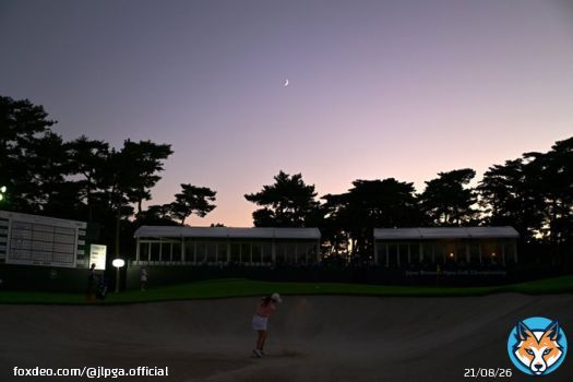 #日本女子オープン｜#Round2  月が輝く、黄昏時の空の下で  #JLPGA