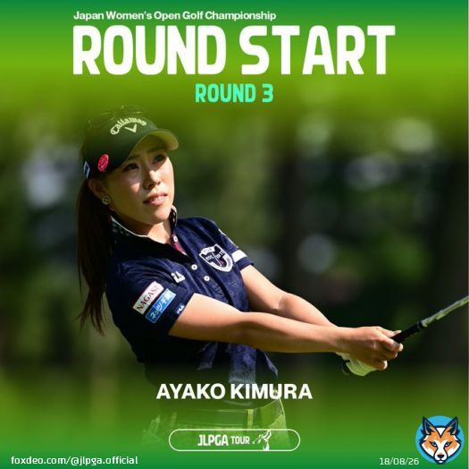 ／ #日本女子オープン ＼  Round3がスタートしました  スコア速報はJGAの大会サイトよりご確認ください   #JLPGA